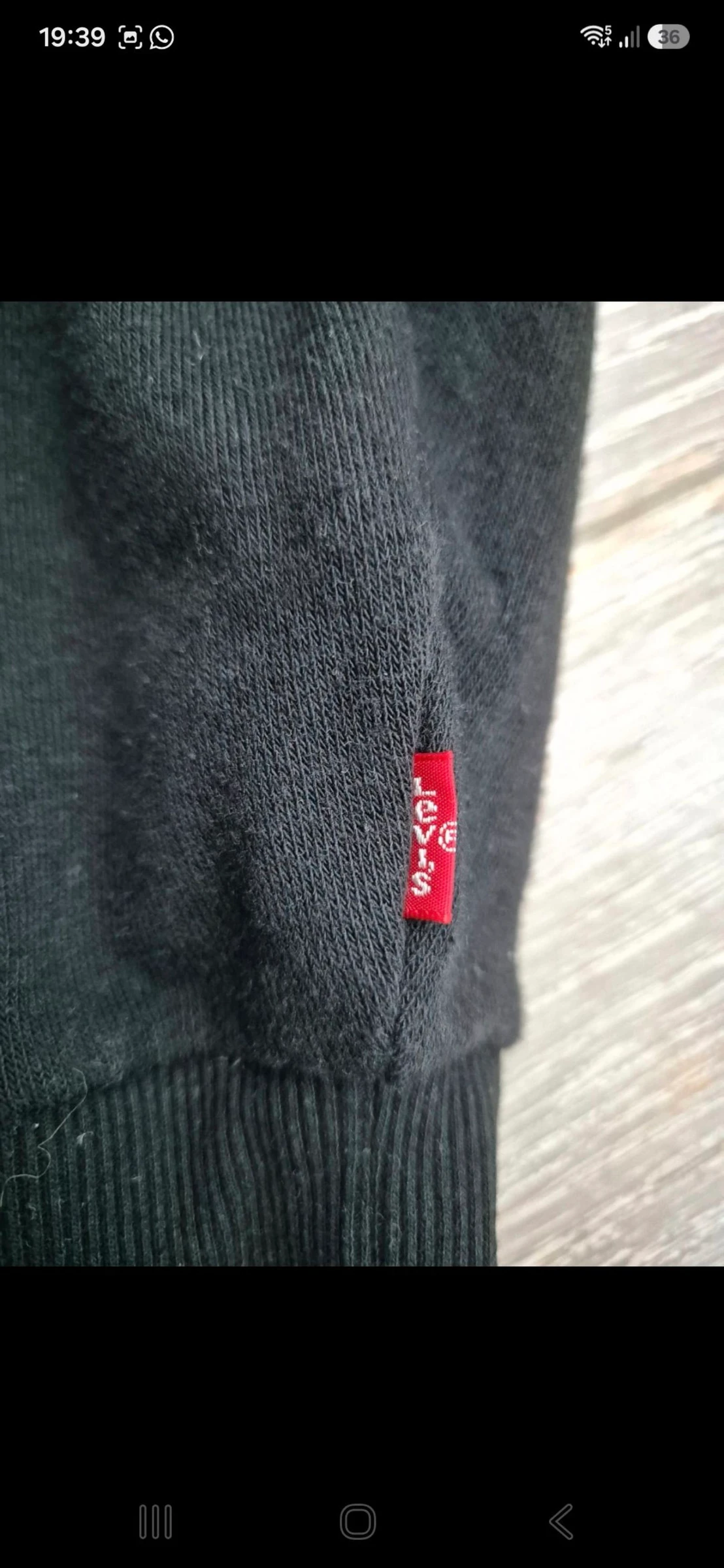Suéter preto Levis. Tamanho 14 – photo 5